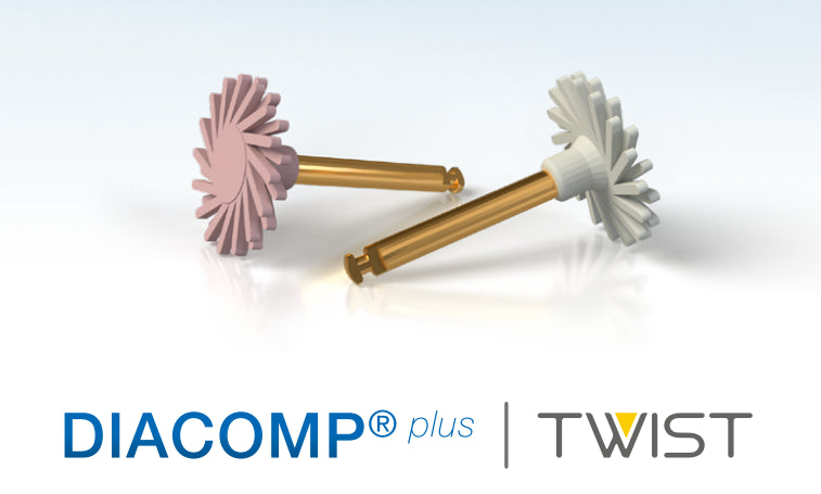EVE Diacomp Plus Twist Set: 2-Stage Polishing System for Composites